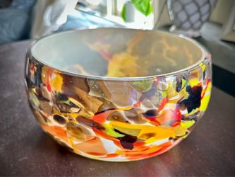 Mirano Inspired Blown Glass Bowl