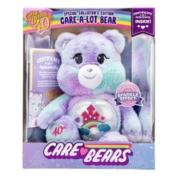 Care Bears Care A Lot Bear 40th Anniversary Plush-Special Collectors Edition