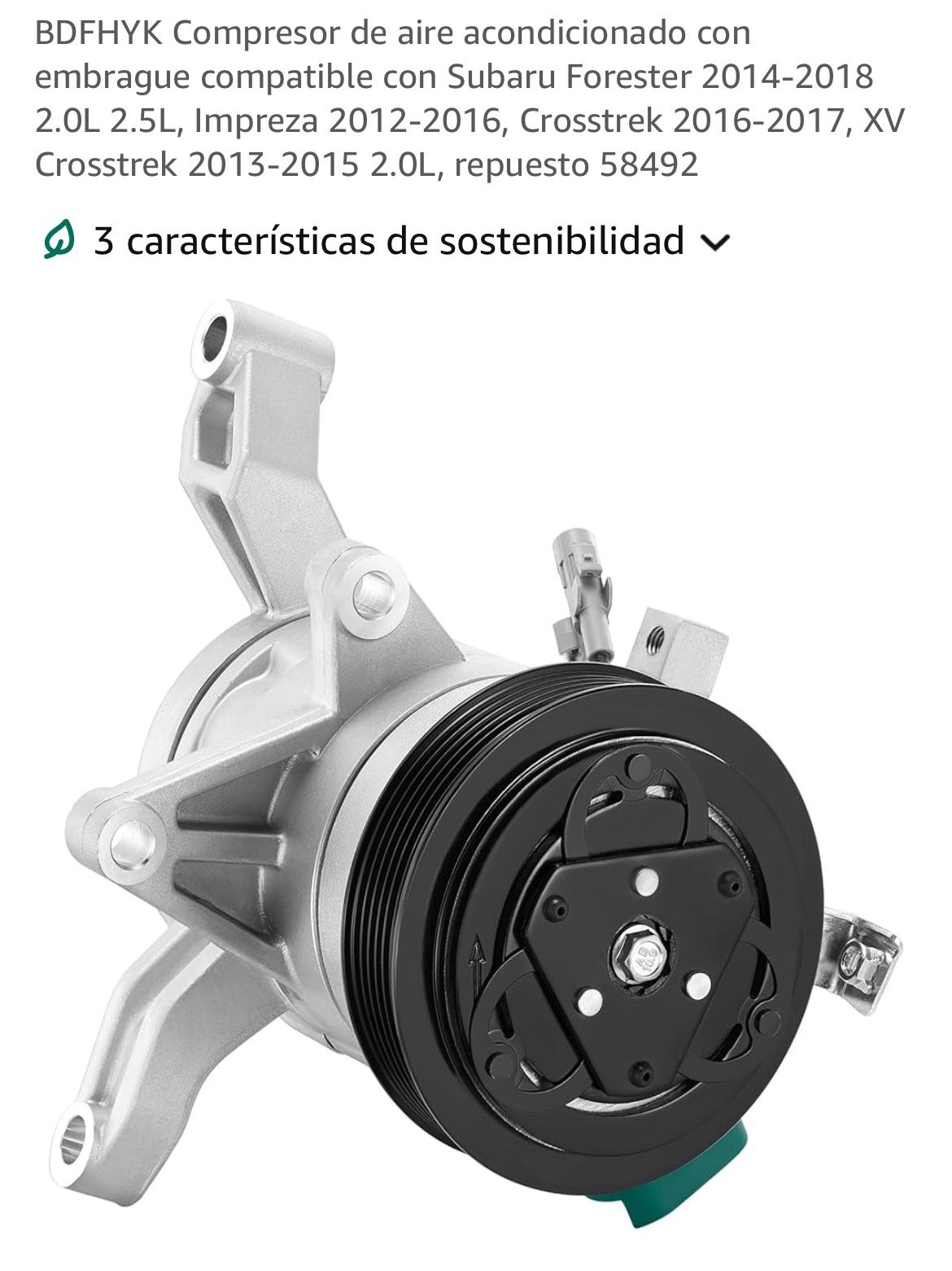 Ac Compressor Subaru Forester/impreza/ Cross trek