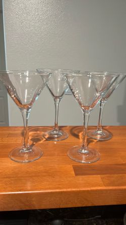 4 pack Martini Glasses-$15