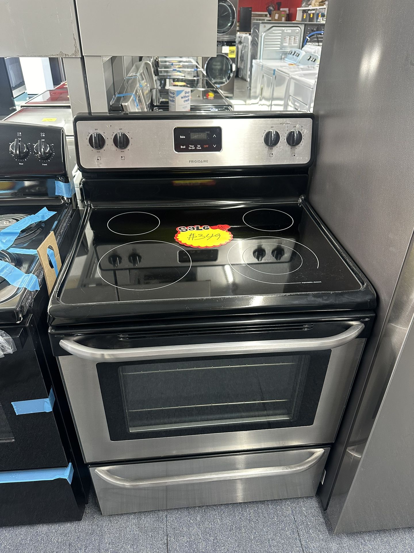 Frigidaire Stainless Steel Glass Top Stove, One Year Warranty