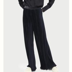 Scotch and Soda Navy pleated wide pants size S