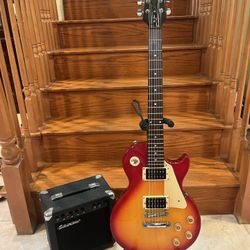 Epiphone Les Paul 100 W/ Silvertone Vintage Guitar Amp 