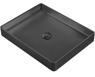 Rectangular Above Mount Basin Set, Matte Black