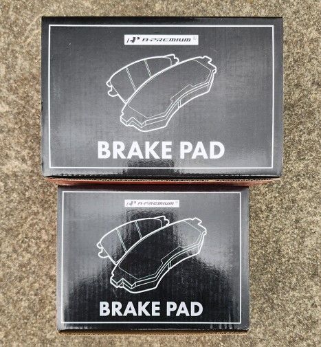 A-Premium Front and Rear Ceramic Disc Brake Pads Set