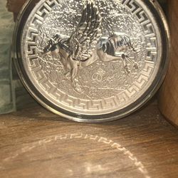 2022 1 oz .999 Silver St Helena Pegasus Jennie Norris Coin