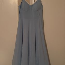 Blue Midi Dress - Large / XLarge