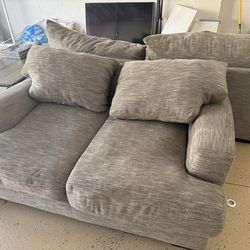 2 Grey Sofas