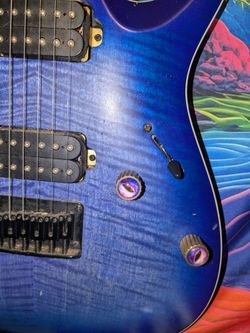 Ibanez RGA42FM 6 string guitar in Blue Lagoon Burst great condition