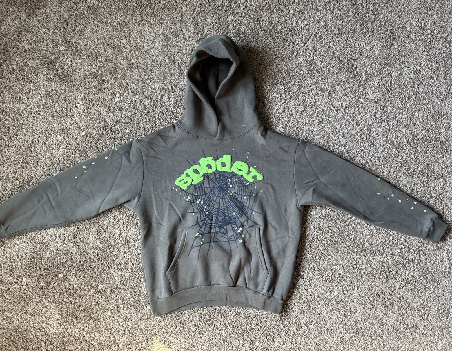 OG WEB SP5DER GREEN AND GRAY Size LARGE. Brand New