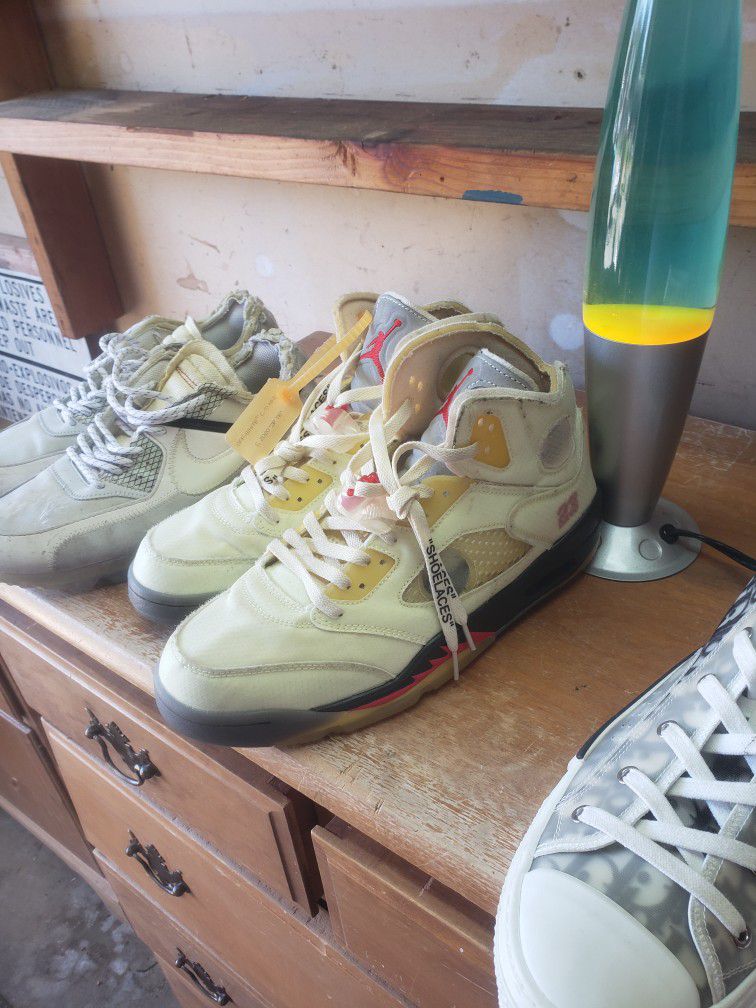 Nike Jordan 5 Off White Sz 11 *TRADES OF VARIOUS STUFF OK