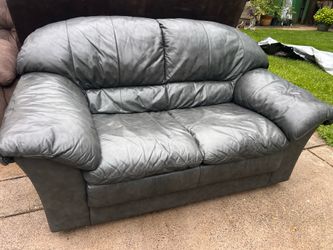 Leather loveseat $120