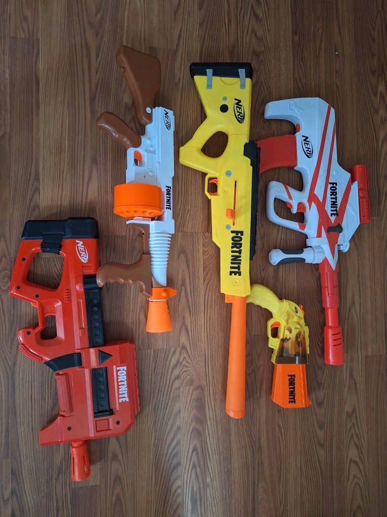 Fortnite Nerf Guns Lot Of 5