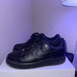 Black Nike Air Forces Shoes 