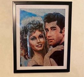 Grease Movie Art Piece Of Danny Zuko And Sandy Olson