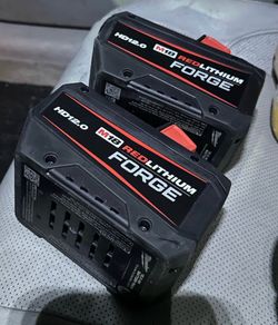 Milwaukee m18 2x12. 0 forge battery and dual rapid charger new