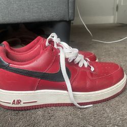 Nike Air Force 1 '07 'Gym Red' Red Black Size8 315115-(contact info removed)