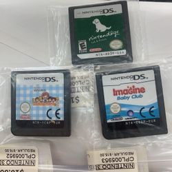 3x  Nintendo DS Games 10 Bucks Each!