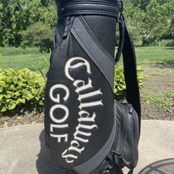 Vtg Callaway Hawkeye Big Bertha Staff Bag With A Driver