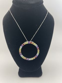 Eternity style pendant neck 