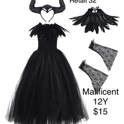 Maleficent Sleeping Beauty Dark Fairy Girls 12