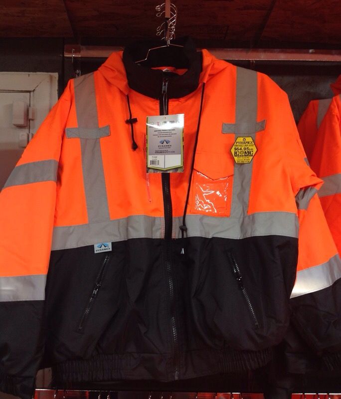 Class 3 waterproof jacket with removable fleece liner