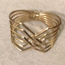Beautiful Gold Tone Cuff Bracelet 