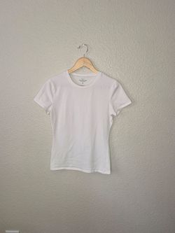 Abercrombie & Fitch Womens Plain White Baby Tee Shortsleeve Size: Medium