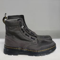 Dr. Martens Combs Jungle Zip Boot Gunmetal Mens Size 10M