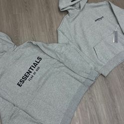 Dark Oat Essentials Hoodie