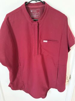 Figs Montex- wine red XXL scrub top