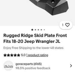 Rugged Ridge Front Skid Plate for '18-'20 Jeep Wrangler JL, L