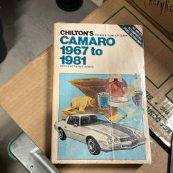 CHILTON'S  REPAIR & TUNE UP GUIDE - CAMARO 1967 to 1981 