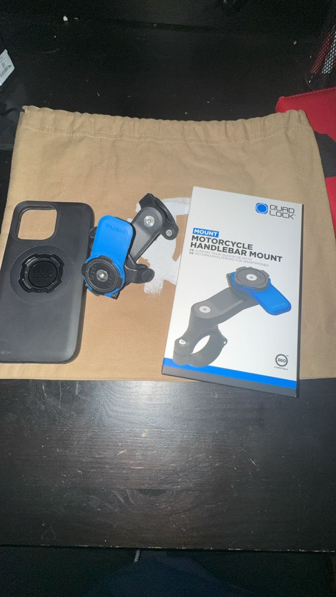 Quad Lock Handlebar Mount With Vibration Dampener