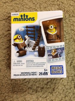 Minions Mega Bloks!!! Snowball Fight!!!