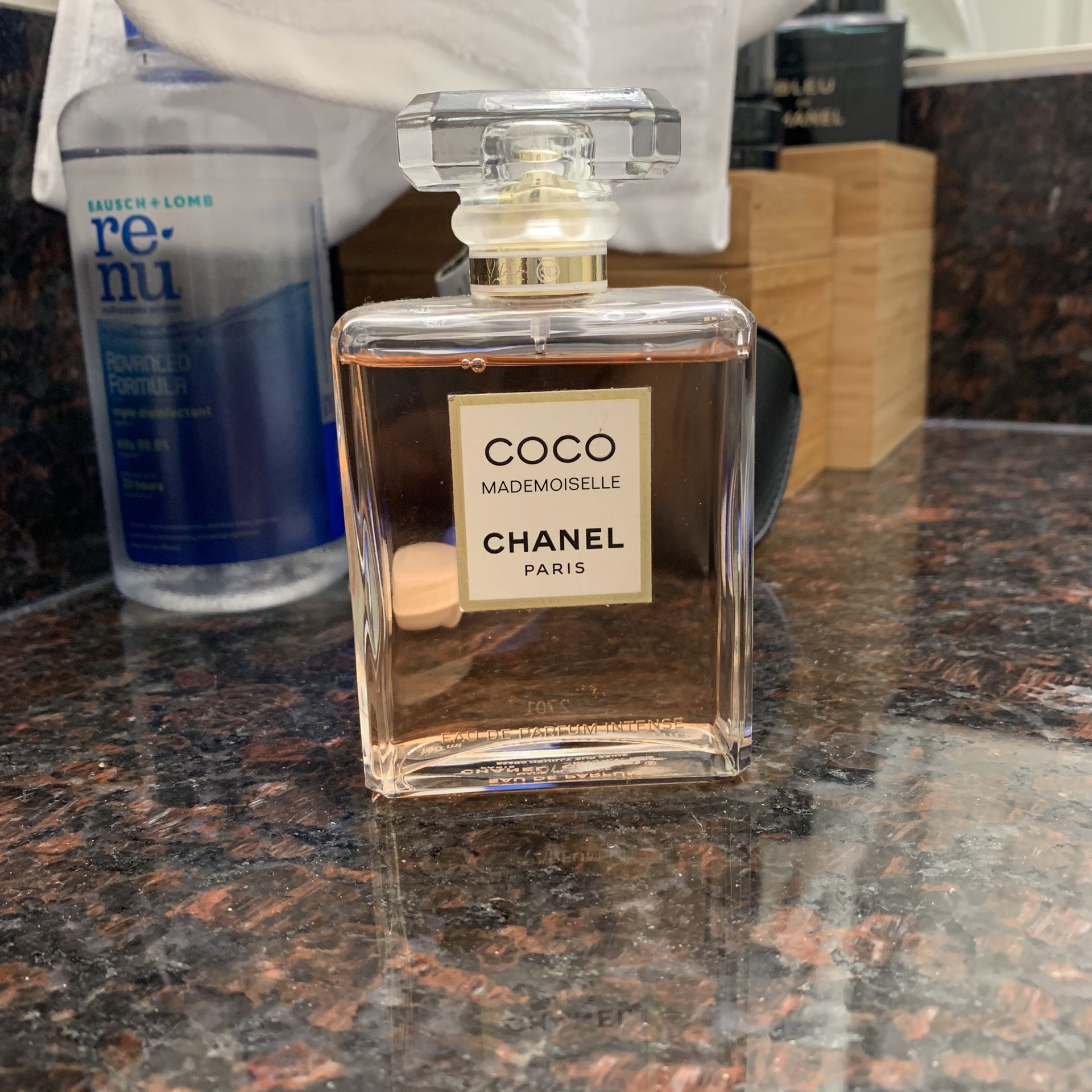 Almost full bottle of Coco mademoiselle Chanel perfume