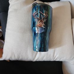 Deer Head W/antlers Tumbler