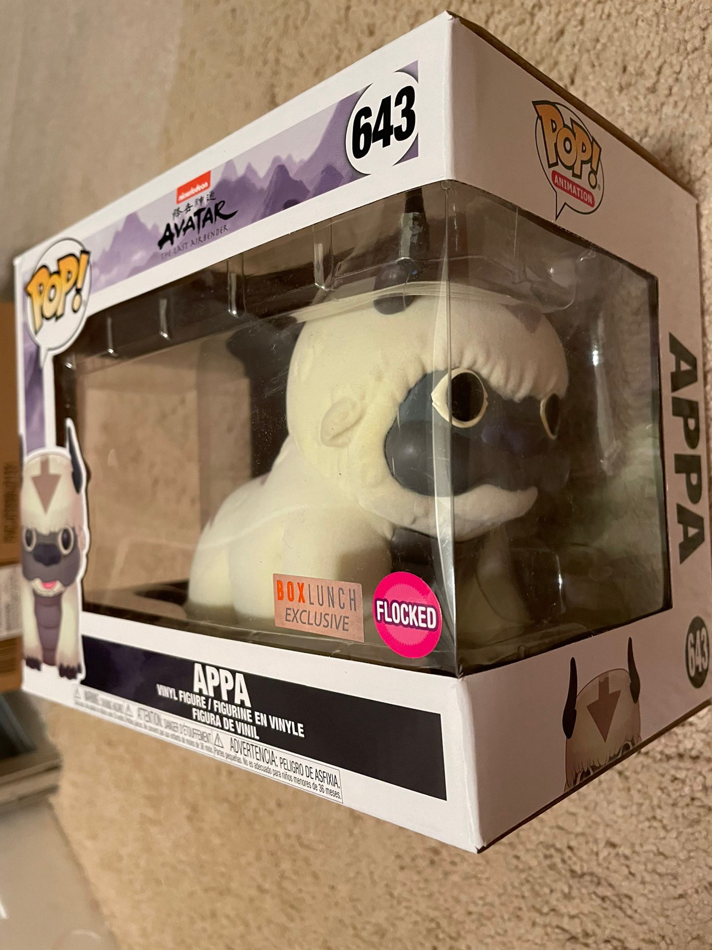 Funko Pop Exclusive Nickelodeon Avatar Last Airbender Flocked Appa