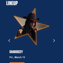 Shaboozey Tickets - Rodeo Houston Friday, March 13