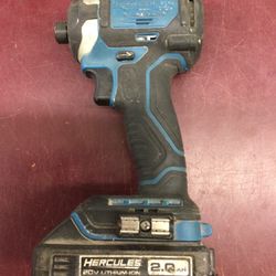 HERCULES 20V LITHIUM IMPACT DRIVER + BATTERY