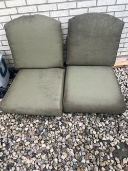 Set of patio cushions