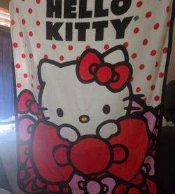 Hello kitty throw blanket