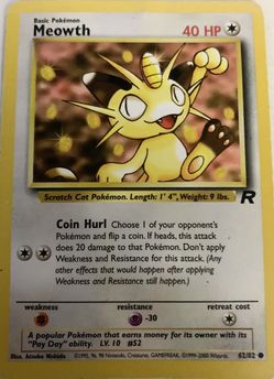 Team Rocket Meowth 1995