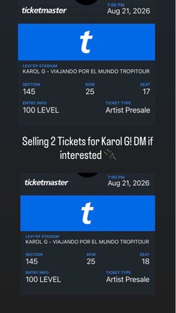 Karol G Tickets
