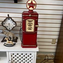 Vintage Gas Pump CD Storage