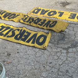 Oversize and wide load signs