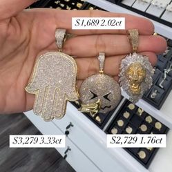 10K DIAMOND PENDANTS