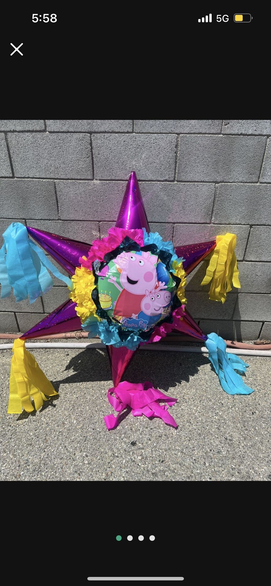 Peppa Pig Bola Star Pinata