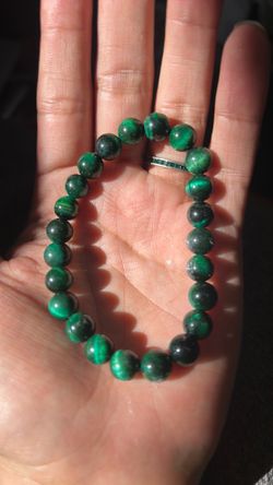 Green tigers eye crystal bracelet beaded magic