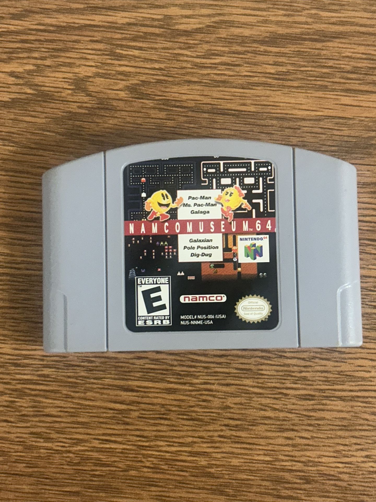 Namco Museum 64 for Nintendo 64 N64 Authentic Cartridge Tested Working